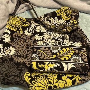 Vera Bradley purse and matching wallet.